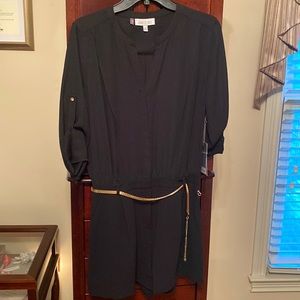 Jennifer Lopez size 8 black romper with gold chain (NWT)